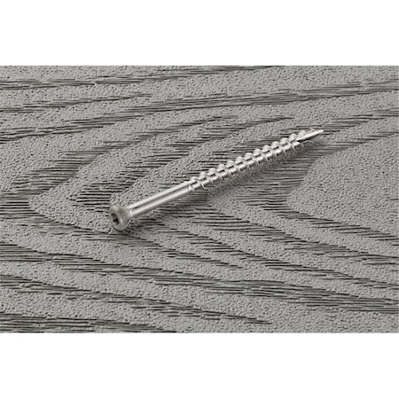 Tinkertools No.8 x 2.5 in. Star Trim Head Stainless Steel Deck Screws, 350PK TI1679628